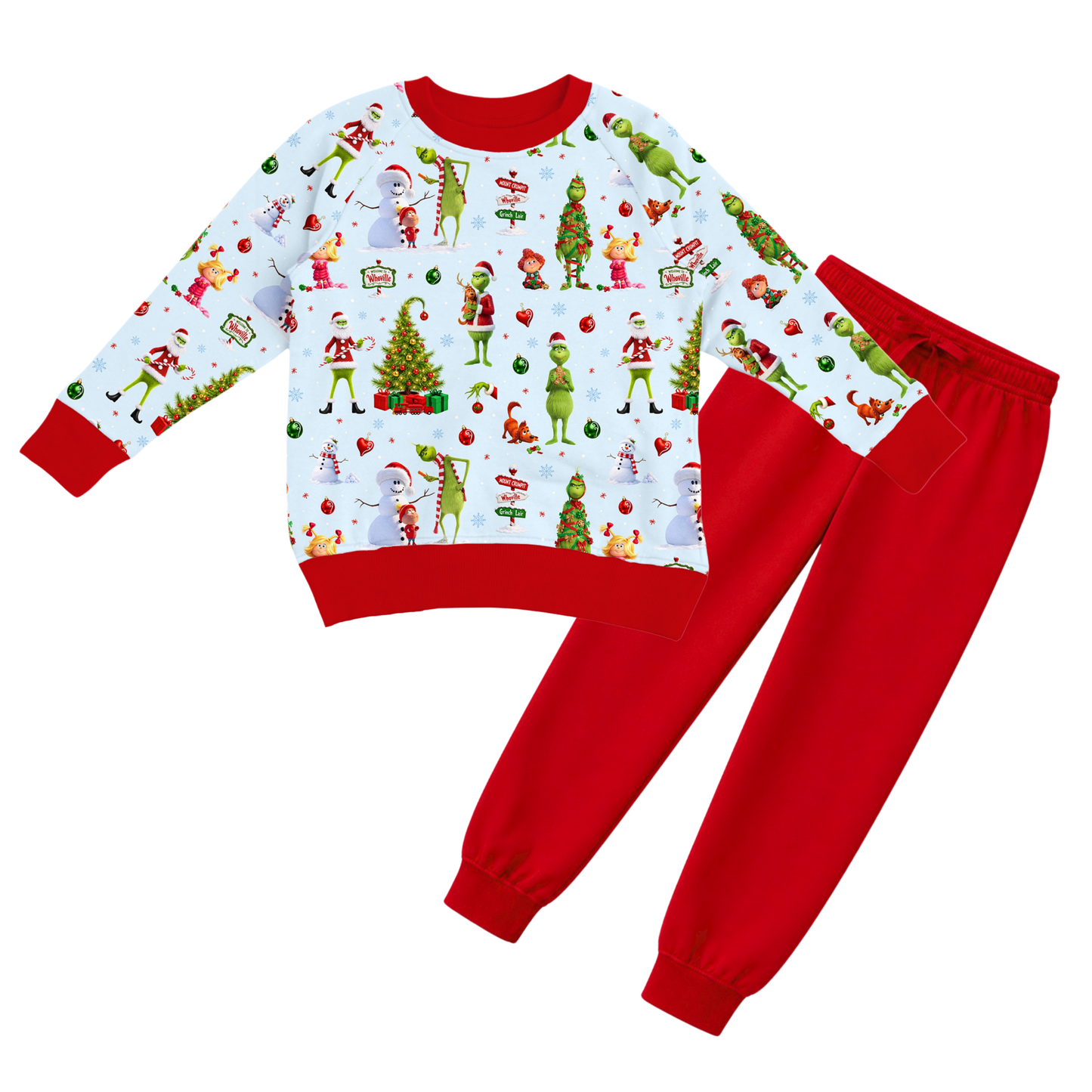 Jogger Set - Whoville Cheer - Blue  *PRE-ORDER*