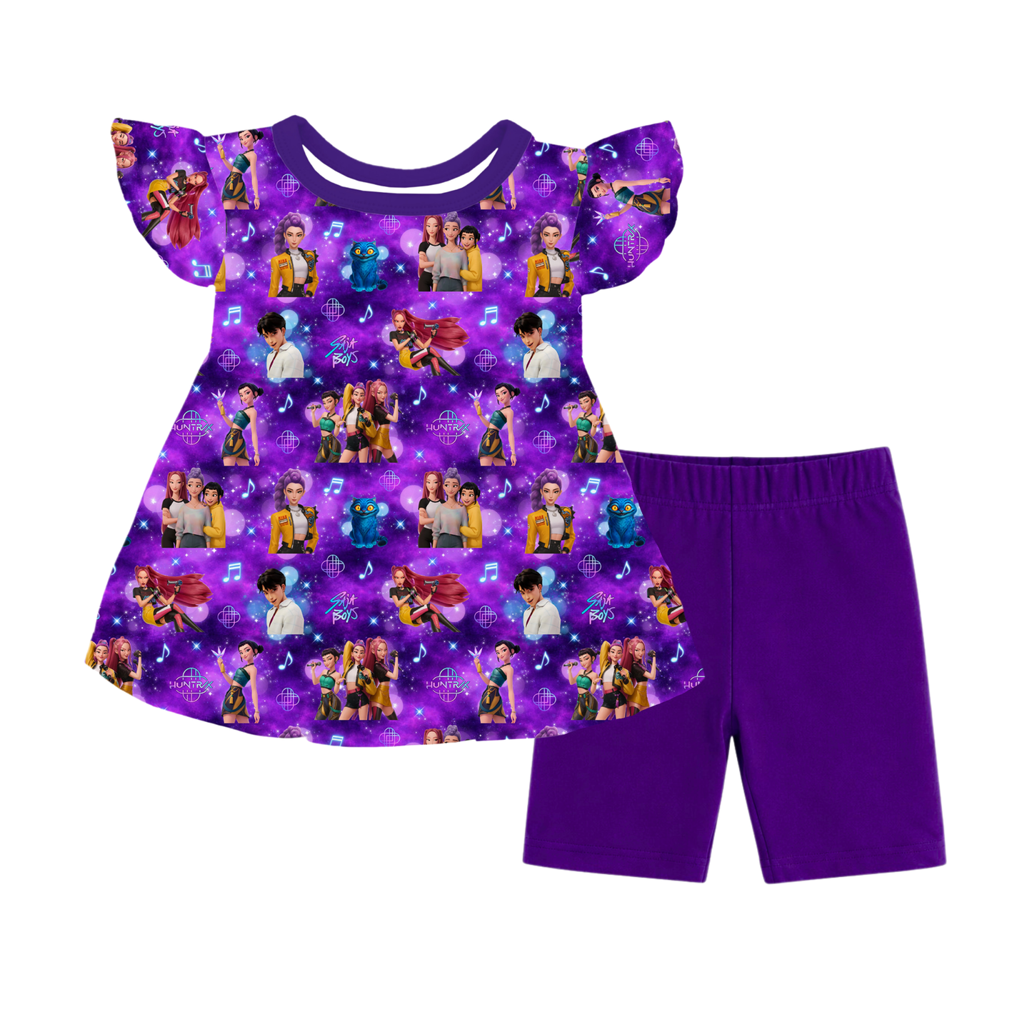 Peplum Short Set - Pop Star Power