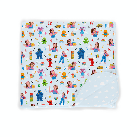 Triple Layer Blanket - Elmo & Rachel
