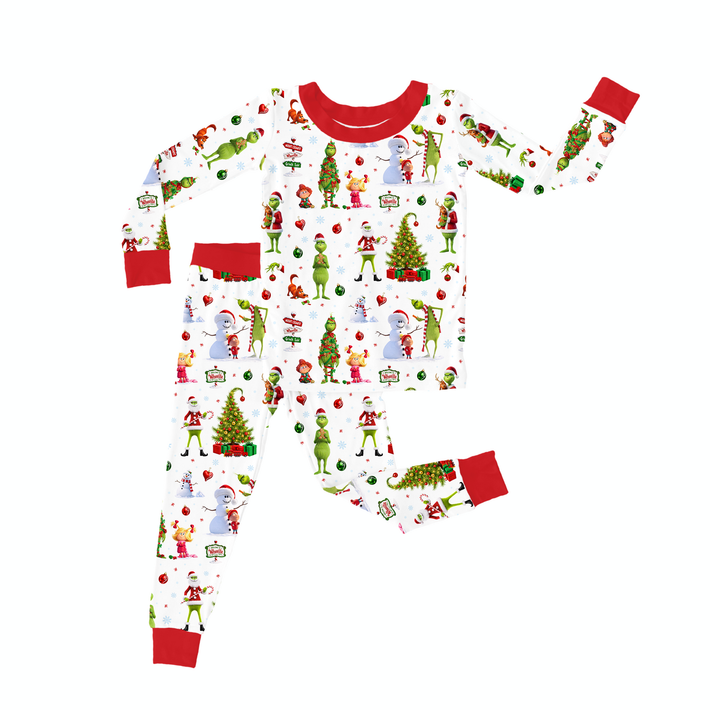 Two Piece Pajama Set - Whoville Cheer  *PRE-ORDER*