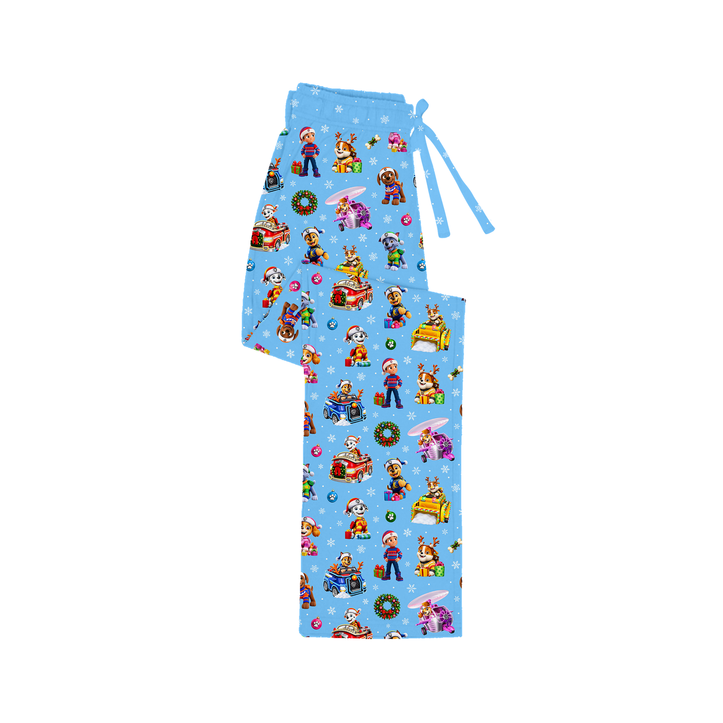 Men's Lounge Pants  - Santa Paws - Blue  *PRE-ORDER*