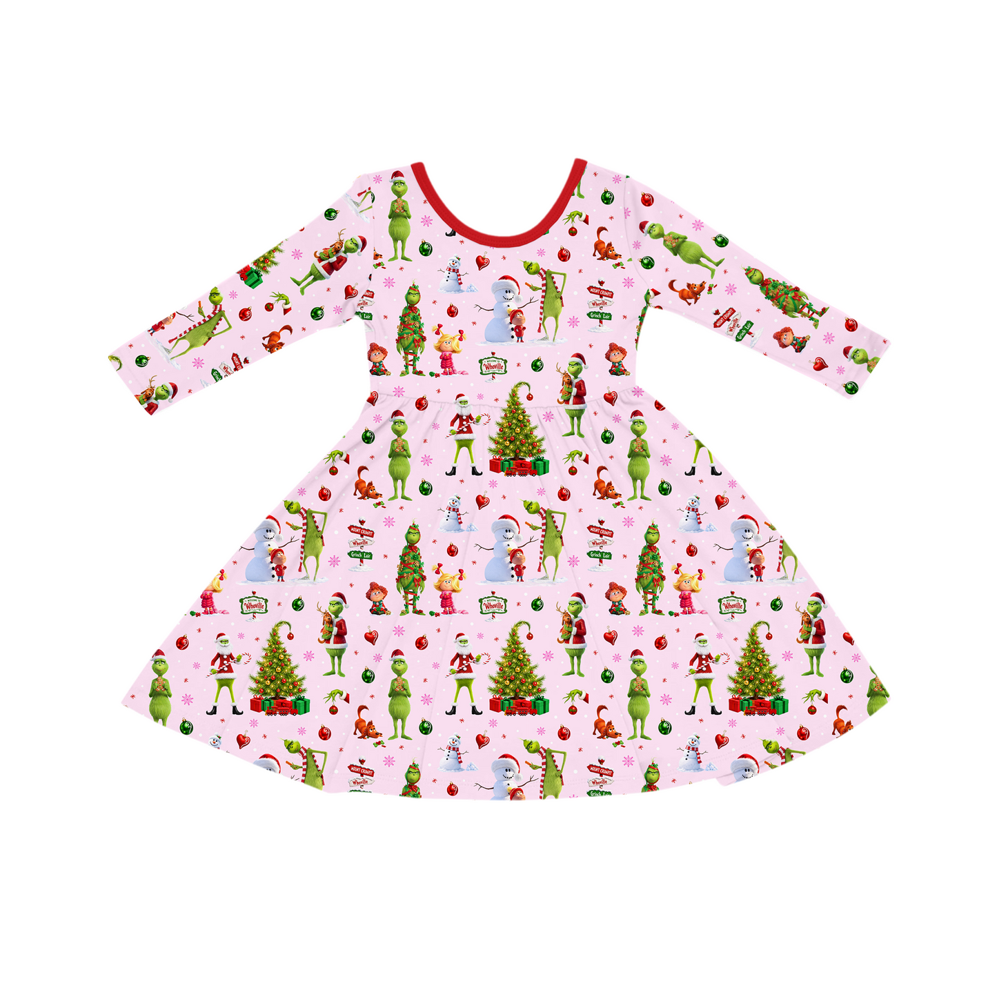 Twirl Dress - Whoville Cheer - Pink  *PRE-ORDER*